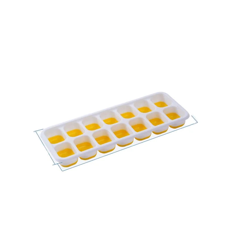 DIY 14 Grid Silicone Ice Box Self-made Ice Cream Manufacturer Wholesale Ice Cube Mold with Cover