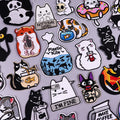 Custom Wholesale Cat Embroidery Patch Cartoon Animal Iron on Patches Thermoadhesive Patches for Clothing Jeans