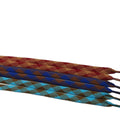 YH New Style 10mm Colorful Diamond Printed Flat Polyester Plaid Casual Cloth Shoes Laces Moral Training Shoelaces