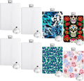 Blanks Sublimation Personalized White Hip Flask 230 ML Custom Whiskey Flasks
