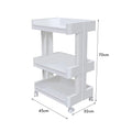 Plastic 3 Tier Layer Beauty Trolley Cart Spa Kitchen Lash Rolling Storage Cart Eyelash Trolley