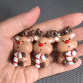 New Design fairy Garden Statue Animal Xmas Decorative  Christmas Mini Resin Deer Figurine Kid Bath Boab Toys DIY Kits