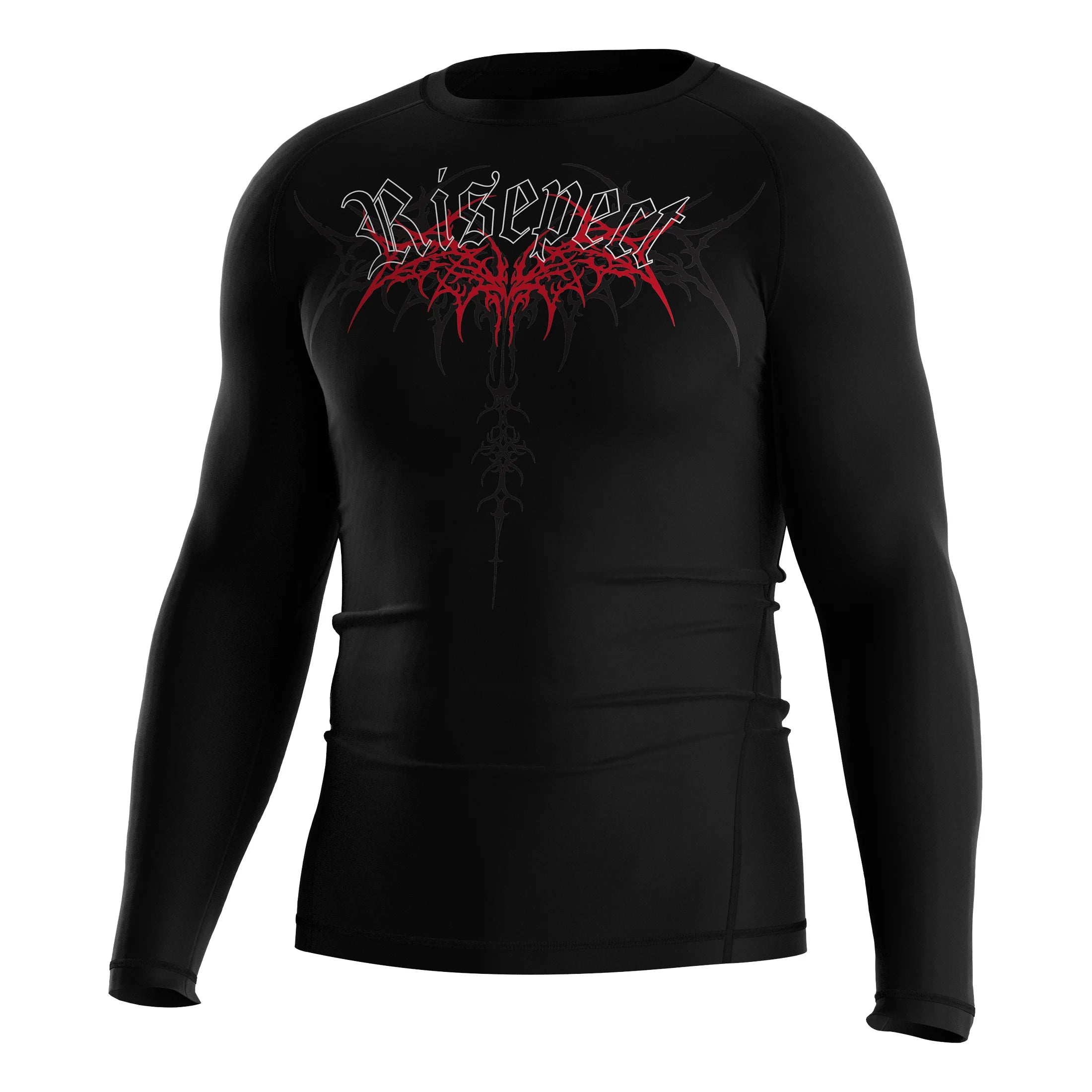 Death Core 50 UPF+ Sun Protection Sublimation Assorted Wholesale Jiujitsu Rash Guard MMA Compression Shirt