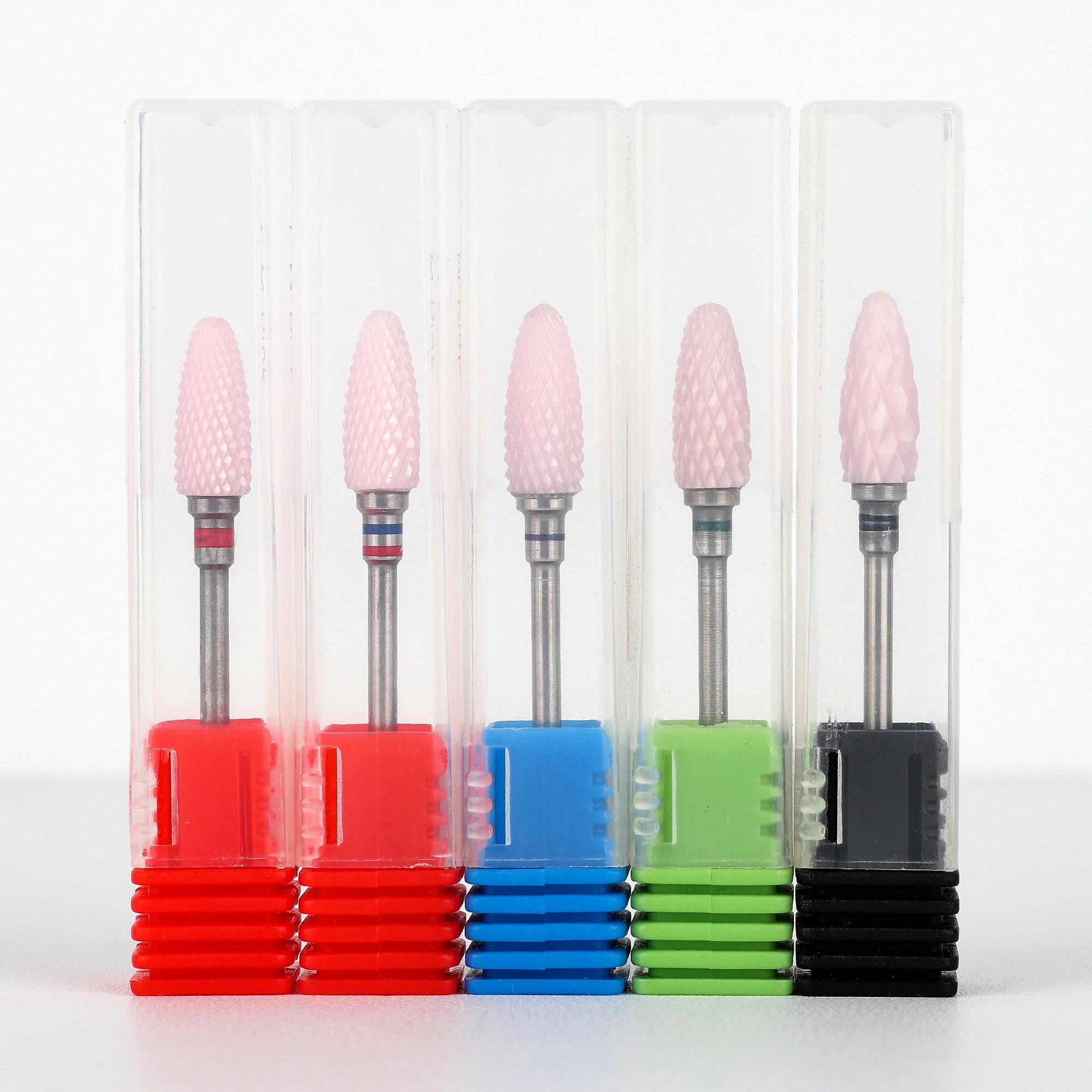 2023 Newest Professional Pink Bullet Shape Ceramic Electric Rotary Burr Manicure Pedicure Bit Nail Drill