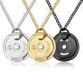 Fashion Jewelry Custom logo Gym Life Fit Life Necklaces Cool Boys Mens Sport Symbol Keep Fit Pendants Necklaces