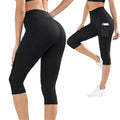 Women's High Waist Elastic Gym Shorts Comfort Fabric Tummy Control Hot Shorts for Yoga Running Casual Stretch Apparel Pocket