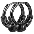 G2331 Wholesale Stainless Steel Hiphop Dragon Totem Hoop Men Fashion Jewelry Earrings