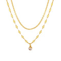 2023 Mother's Day Necklace Multilayer Fashion Accessories Zircon Pendant Necklace