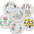 YOUCAN European Embroidery DIY Sewing Kit Beginners Large Volume Cross-Border Cross-Stitch Needle Punched Textile Fabric Crafts