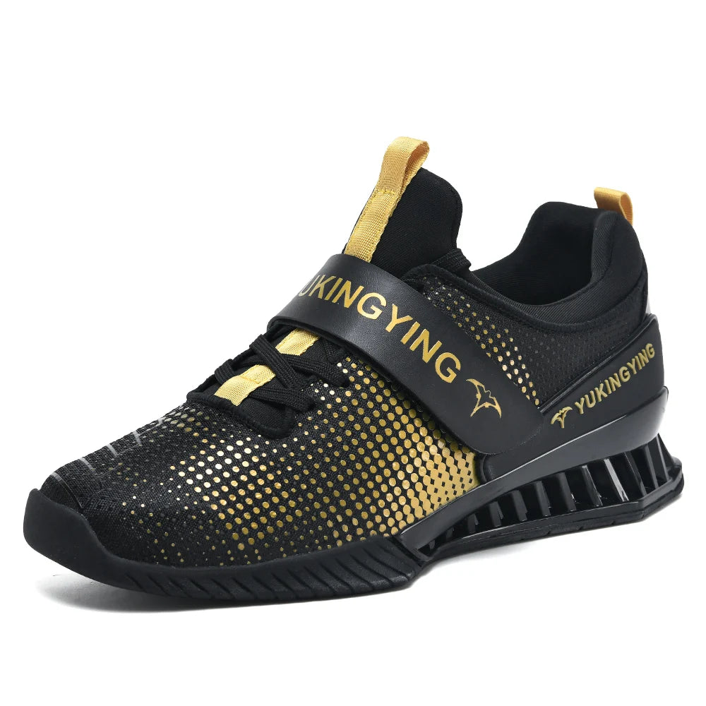 Professional Youth Training Wrestling Boots Weightlifting Shoes for Men with PU Upper and Rubber Outsole