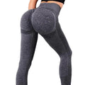 Women's Seamless Knitted Yoga Leggings High Waist Butt Lifting No Camel Toe Elasticity Enhancing Breathable Yoga Leggings