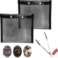 New Wholesale Ready to Ship BBQ Non-Stick Barbecue Mat Set of 3 BBQ Mesh Bag