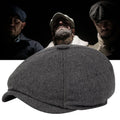 Men Beret Newsboy Hat Vintage Tweed Peaky Berets Baker Boy Hat