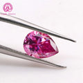 Yingma Synthetic Gemstone Waterdrop Moissanite Loose Moissanite Stones Pear Cut Pink Moissanite for Pendant Ring Jewelry