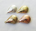 Teardrop Shape Rose Locket Brass Plated Locket Pendant Jewelry Finding Supplies