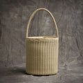 Emg6238 Retro Fashion Luxury Handbags for Women Genuine Leather Handmade Vintage Drawstring Woven Bucket Bag MegaBDM