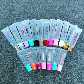 Wholesale Squeeze Tubes Lip Gloss Container Lipstick Cosmetic Packaging 8ML 15ML 10ML Squeeze Plastic Lipgloss Tube