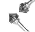 K1206M06 KX1005  Rotary Carbide Burr 90 Degree Conical Tungsten Steel Point Grinding Head for Wood