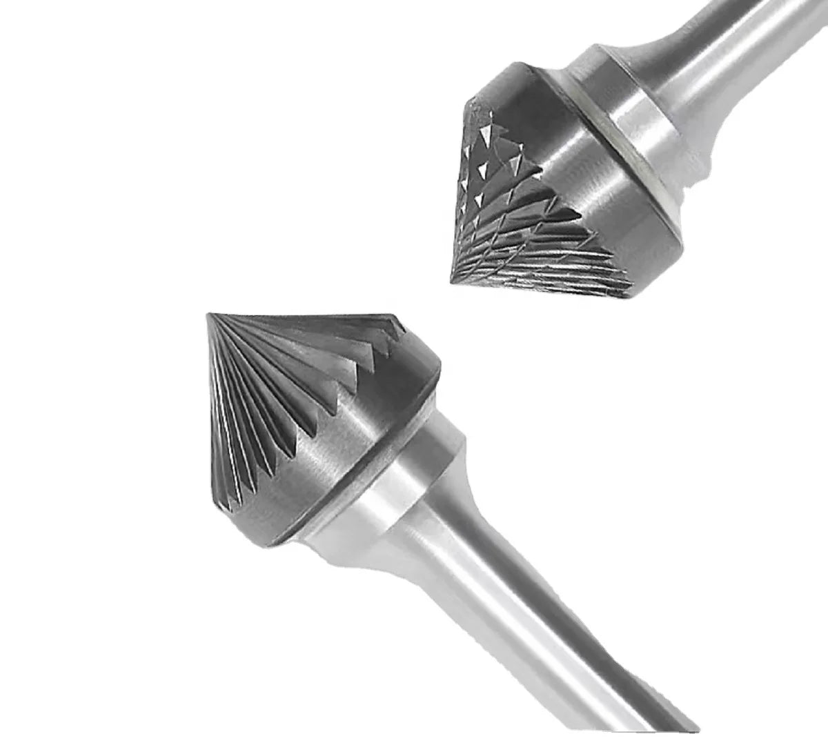 K1206M06 KX1005  Rotary Carbide Burr 90 Degree Conical Tungsten Steel Point Grinding Head for Wood