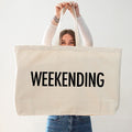 Custom Large Canvas Tote Bag Extra Large Reusable Shopping Bag Eco-friendly Cotton Handle Silk Screen Printed Custom Logo Letter