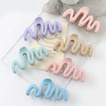 11cm Korean Wave Scrub Pince a Cheveux Large Solid Color Matte Plastic Shark Hair Claw Fashion Smooth Simple Girl Hair Accessory