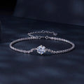 High Quality Hip Hop Bracelet S925 Silver Jewelry Cuban Link 1Carat Custom Brilliant Cut Moissanite Diamond Bracelet for Women