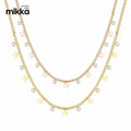 Minimalist Butterfly star crystal Pendant Necklace Jewelry Necklace Women Necklace Stainless Steel 18k Charm Girlfriend Gifts
