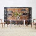 Conference Table Rectangular Acrylic Wedding Table Modern Luxury Dining Living Room Dinning Table