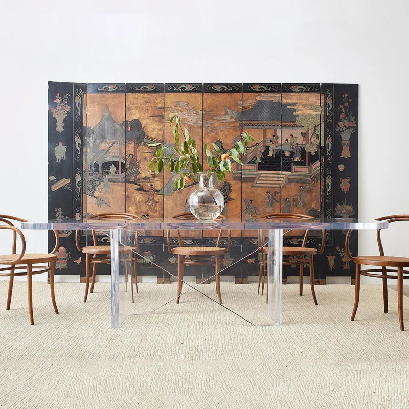 Conference Table Rectangular Acrylic Wedding Table Modern Luxury Dining Living Room Dinning Table