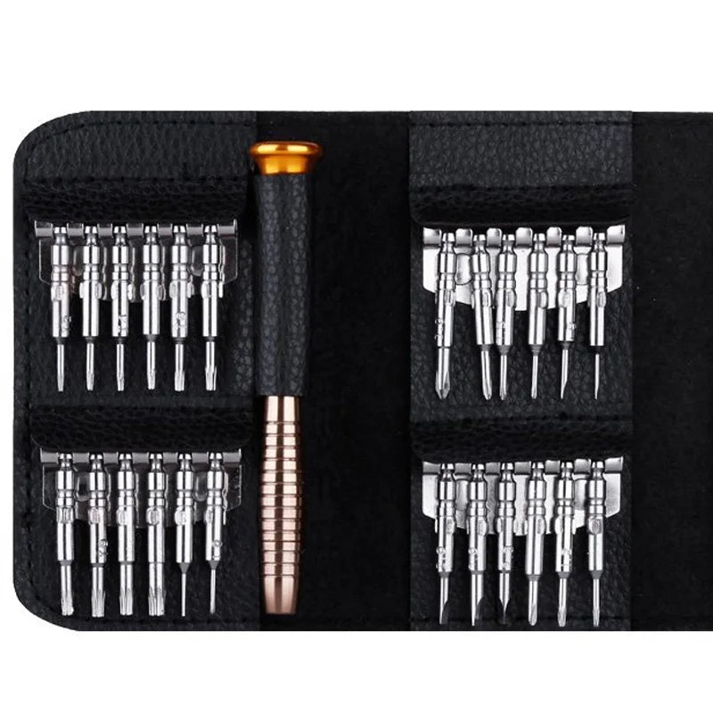 Mini Screwdriver Set 25 in 1 Screwdriver Opening Repair Tool Bit Kit for Phone Camera Watch Tablet Destornilladores De Precision
