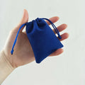 Recyclable 7*9CM Blue Velvet Small Drawstring Gift Storage Bag Pouch Drawstring Bag