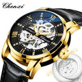 CHENXI 8802 New Men Automatic Watch Waterproof New Luxury Mechanical Tourbillon Clock Business Wristwatch Relogio Masculin