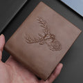 DEABOLAR Luxury Designer Small Wallet Vintage Customized Money Clip Handmade Wallet Pu Leather Coin Purse