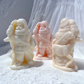 Deer Santa Claus Candle Mold Father Christmas Resin Silicone Mold Plaster Gypsum Mould for Christmas Art Sculpture