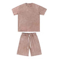2026 Tshirt Manufacturer Custom Vintage Acid Wash t Shirt Set Men 2 Two Piece Short Set Summer T-shirt and Short Set Men