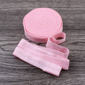 Hot Sale 15mm Shiny Nylon Fold over Elastic Colored Webbing for Girls' Stylish Headbands