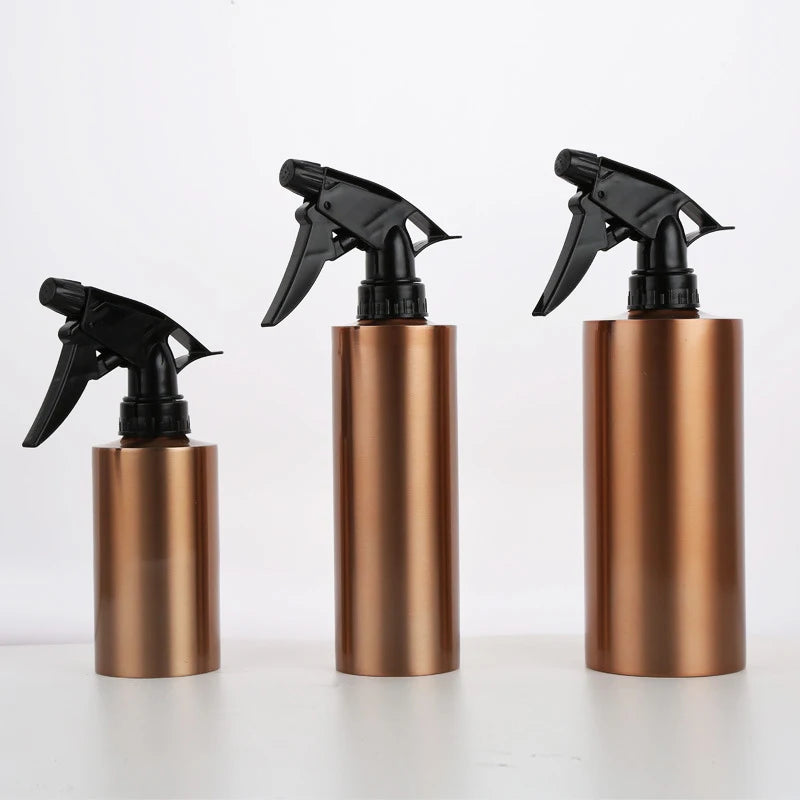 Rose Gold Stainless Steel Spray Bottle Salon Barber Hair Tools Water Sprayer Soap Bottle