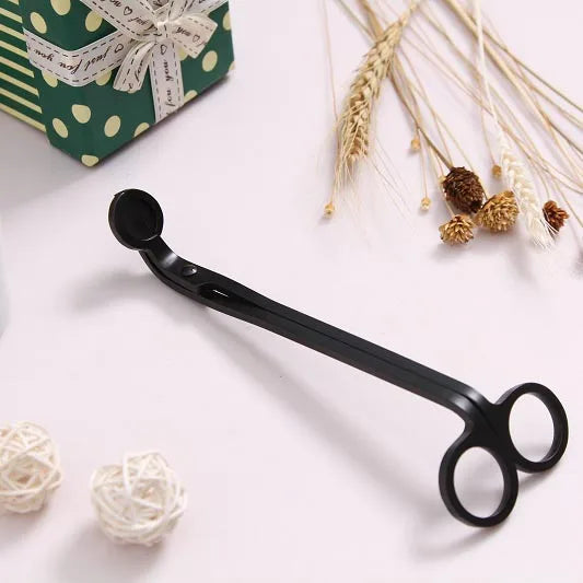 In Bulk Black Metal DIY Style Stainless Steel Candle Wick Trimmers Scented Snuffer Scissors Set for Home Care