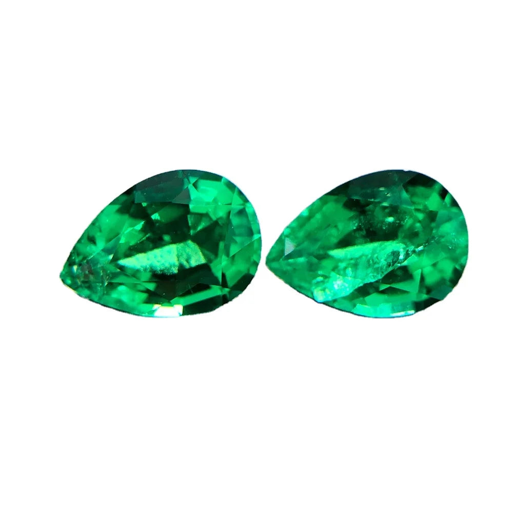 Loose Gemstones Wholesale Certified Loose Pear Shape Morganite Gemstone Emerald Stones for Jewelry Making
