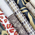 M&Y 100% Polyester Jacquard Curtain Fabric Blue Blackout Contemporary Woven Living Spaces Home Textiles Cushions Dyed Pattern