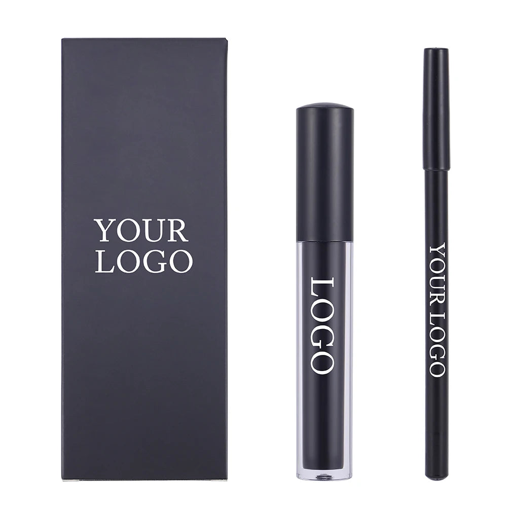 Low MOQ 23 Color Lipstick Set Waterproof Matte Long Lasting Vegan Matte Liquid Lipstick Lipliner Set
