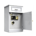 Nightstand Wooden Safes Cabinet Design Fingerprint Lock Bedside Safe Box