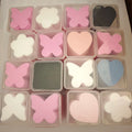 Custom Logo Butterfly Flower Pattern Eyelash Glue Remover Make up Glue Cotton Pads Beauty Tool