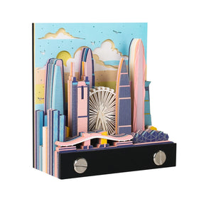 Factory Wholesale Custom 3D Memo Pads City Landmark Building Sticky Notes Tear Off Notepad Luxury Customize Gift Items