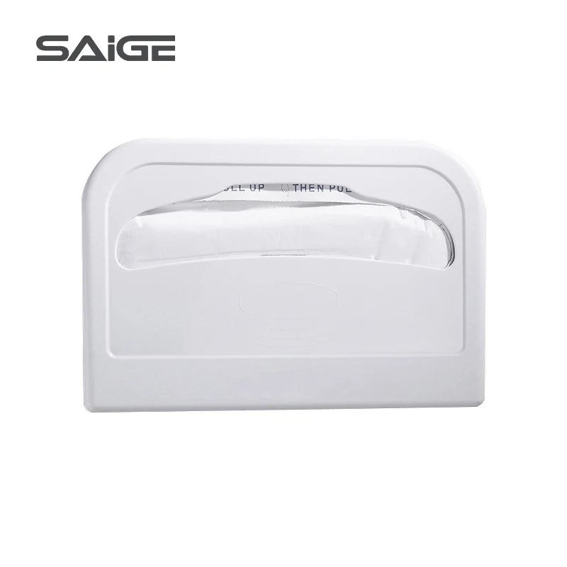 Plastic ABS Wall Mount 1/2  Half Folded Toilet Paper Seat Cover Dispenser