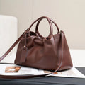 2025 Genuine Leather Women's Handbags Large-Capacity Crossbody Bags High-End Cowhide Feel Pleated Cloud Handbags