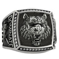 Customized High Quality Gold-Plated 925 Sterling Silver Adjustable Ring Unique Lion Design Best Seller for Weddings and Parties