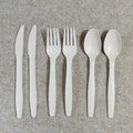 CPLA Eco-Friendly Disposable Biodegradable Cutlery Set Compostable Fork Spoon Knife Wholesale for Back to School