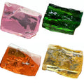 Color Raw Zircon Material Purple Cubic Zirconia Pink CZ Rough Stone Rough Uncut Gemstones