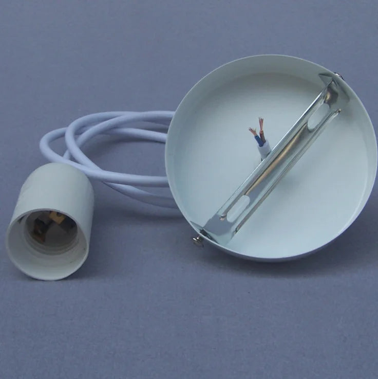 E27 Lamp Holder Lamp Holder Hanging Wire Paper Bamboo Lantern Lampshade Light Bulb Chandelier Wire Restaurant Teahouse Lighting
